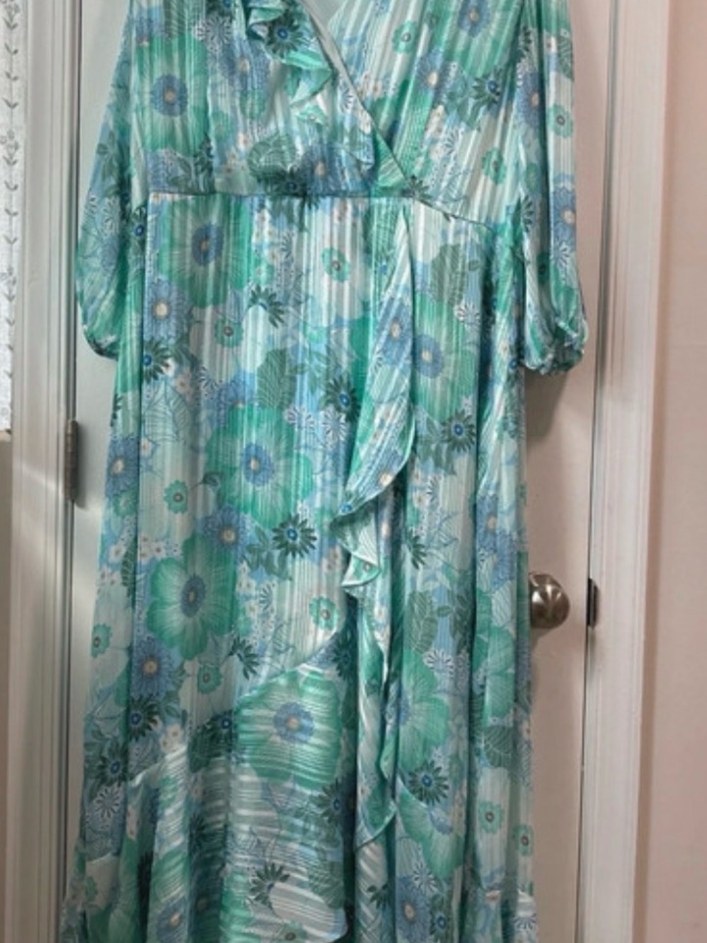 Maison Tara Faux Wrap Dress Plus Size 22